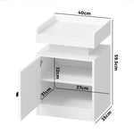 2x LED Bedside Table USB Charging Station