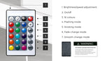 2x LED Bedside Table USB Charging Station