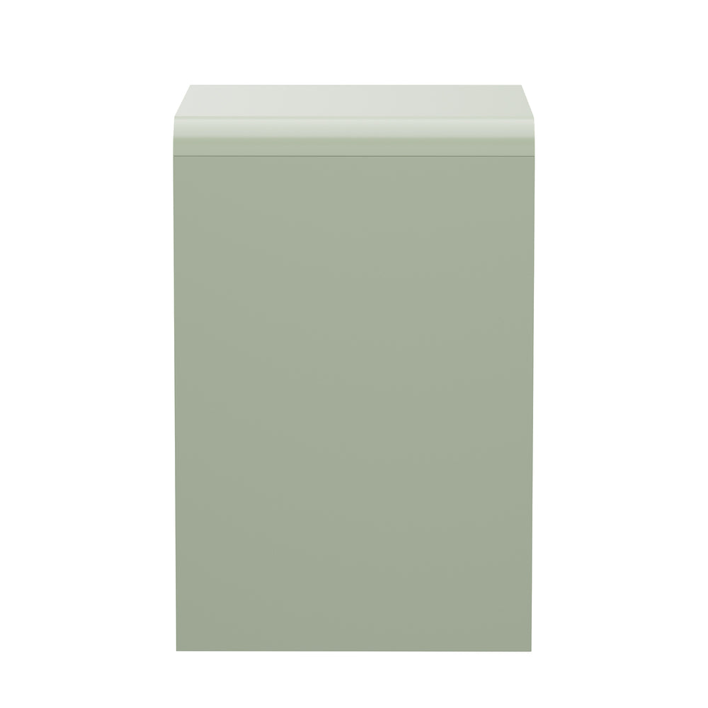 Green bedside table 48x40x60cm, rear view
