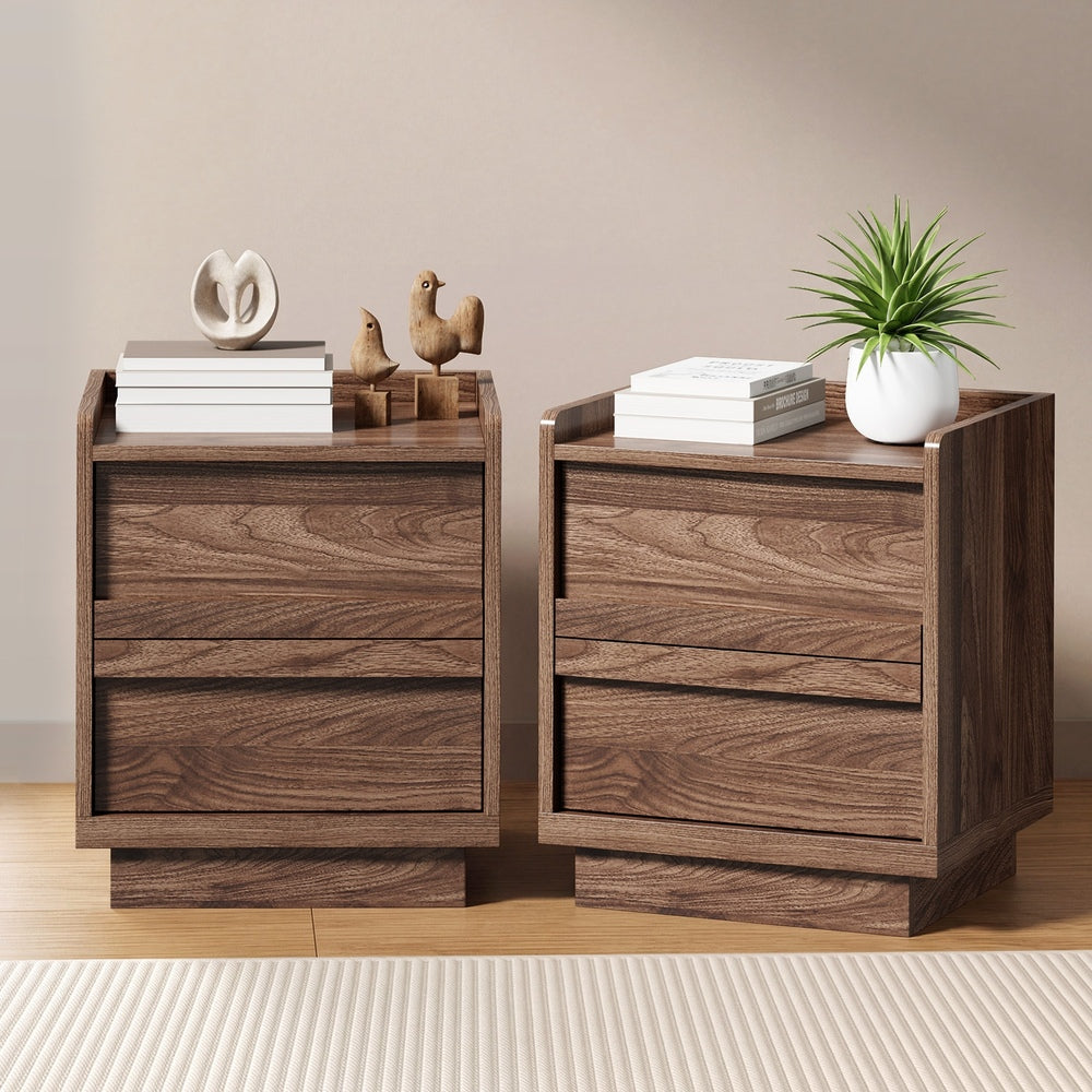 Walnut bedside table 40x35x47cm, view 7