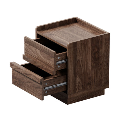Walnut bedside table 40x35x47cm, view 10