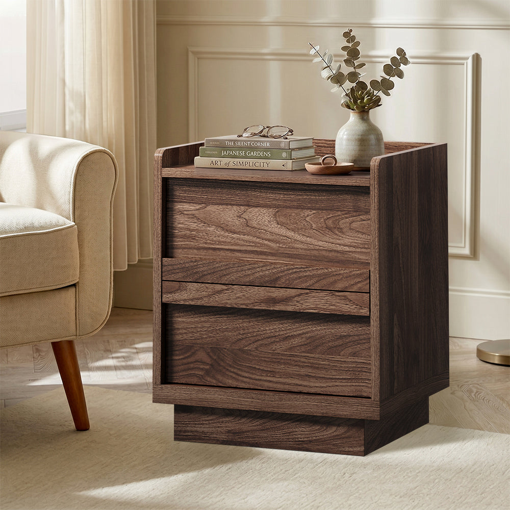 Walnut bedside table 40x35x47cm, view 9