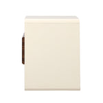 Bedside Table With Drawer Open Shelves Retro-Modern