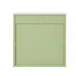 Bedside Table 2 Drawers Nightstand Side Storage Cabinet - Green
