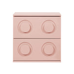 Bedside Table 2 Drawers Nightstand Side Storage Cabinet - Green