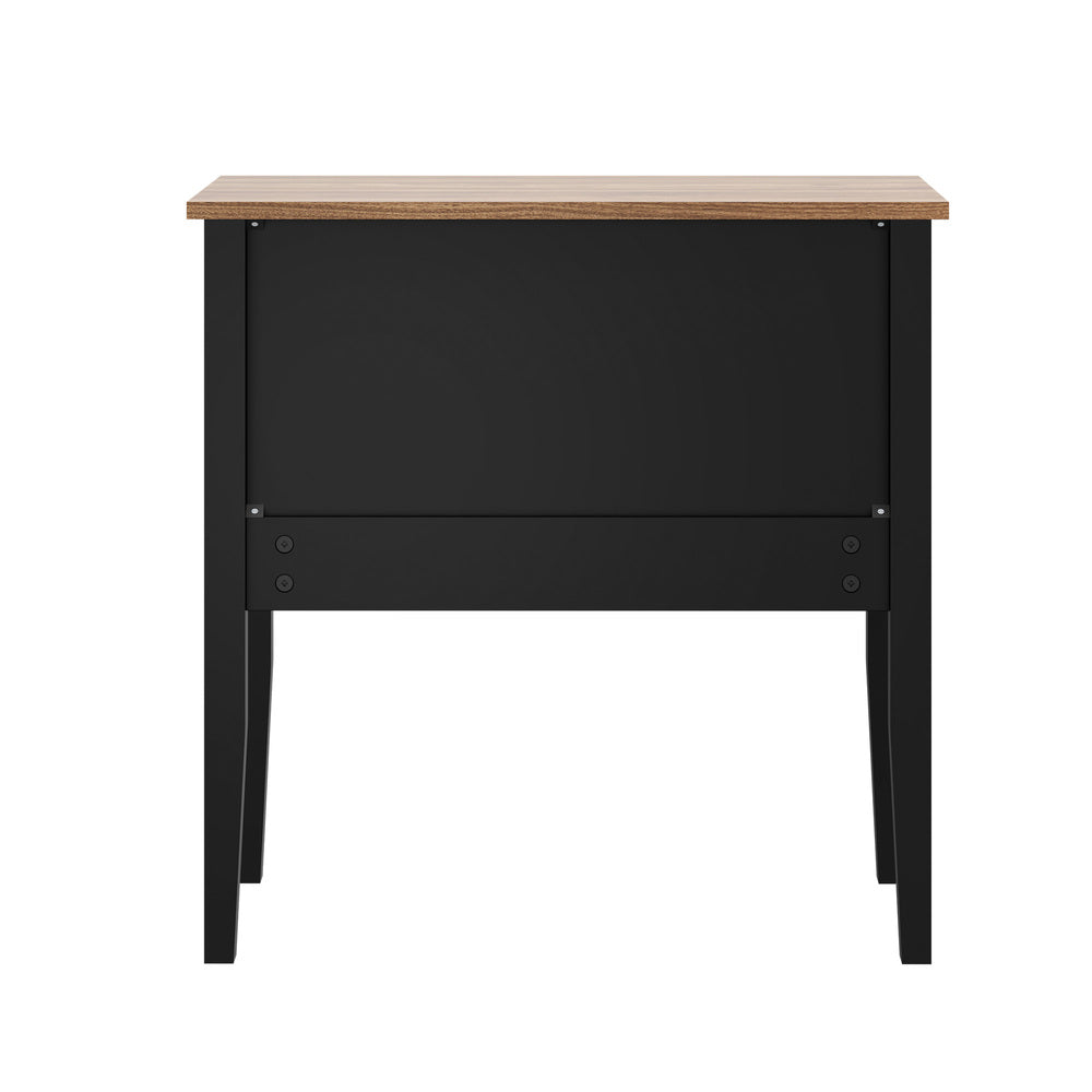 Black bedside table 65x40x65cm, view 9