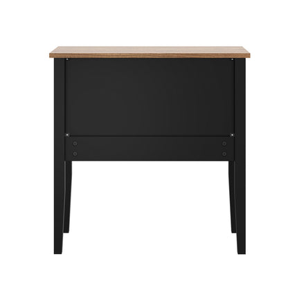 Black bedside table 65x40x65cm, view 9
