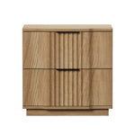 2pc Bedside Tables 2 Drawers Nightstand Natural | HomeAndLiv