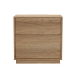 2pc Bedside Tables 2 Drawers Nightstand Natural | HomeAndLiv