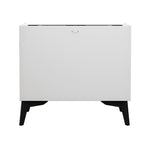 Smart Bedside Table Wireless Charging LED 2 Drawers