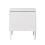2x Bedside Table 2 Drawers Nightstand White