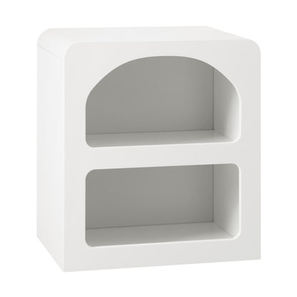 Bedside Table Display Shelf Storage Cabinet Nightstand White