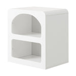 Bedside Table Display Shelf Storage Cabinet Nightstand White