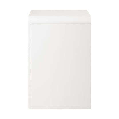Bedside Table Display Shelf Storage Cabinet Nightstand White