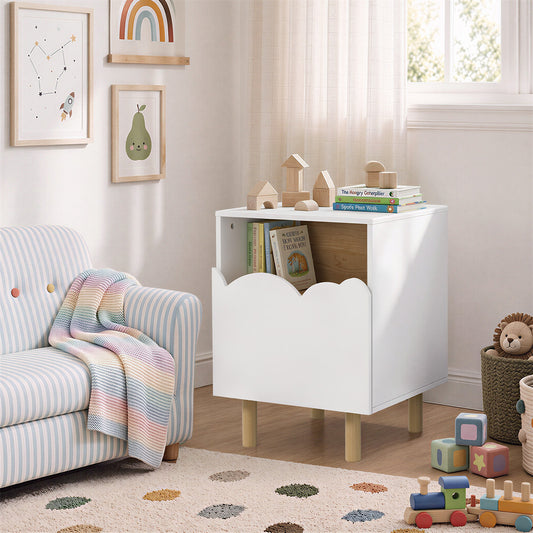 Natural bedside table 40x39.5x55cm