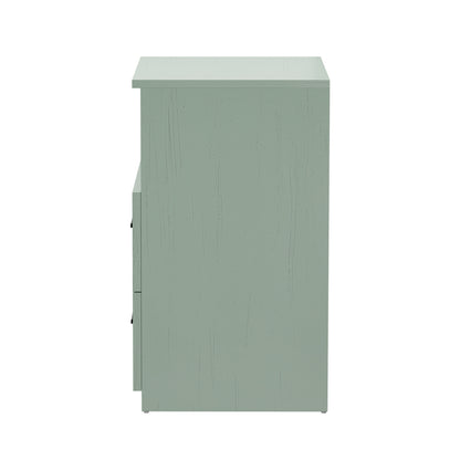 Green Bedside Table 2 Drawers Nightstand | HomeAndLiving