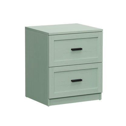 Green Bedside Table 2 Drawers Nightstand | HomeAndLiving