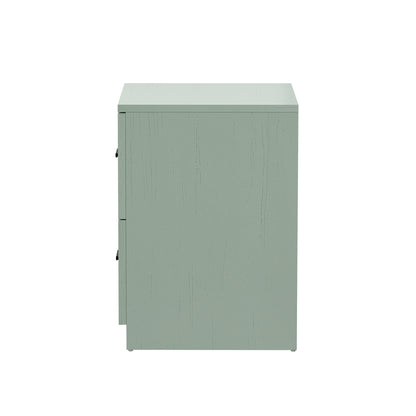 Green Bedside Table 2 Drawers Nightstand | HomeAndLiving