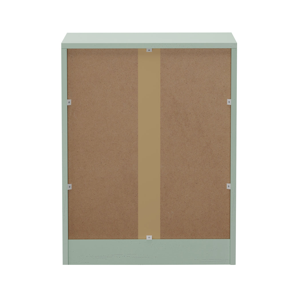 Green Bedside Table 3 Drawers Nightstand | HomeAndLiving