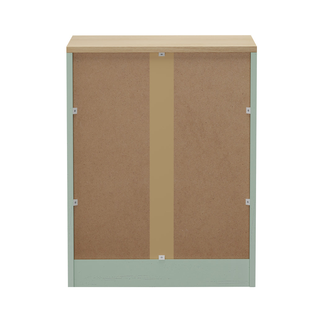 3 Drawer Nightstand Set of 2 Natural Green | HomeAndLiving