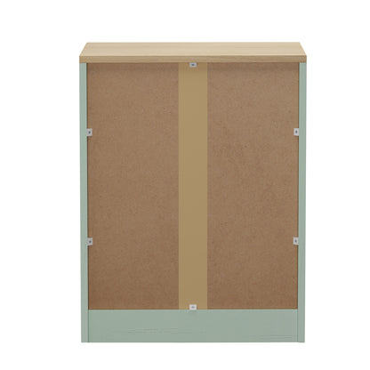 3 Drawer Nightstand Set of 2 Natural Green | HomeAndLiving