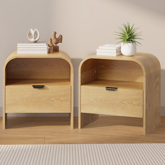 Natural bedside table 48x35x50cm