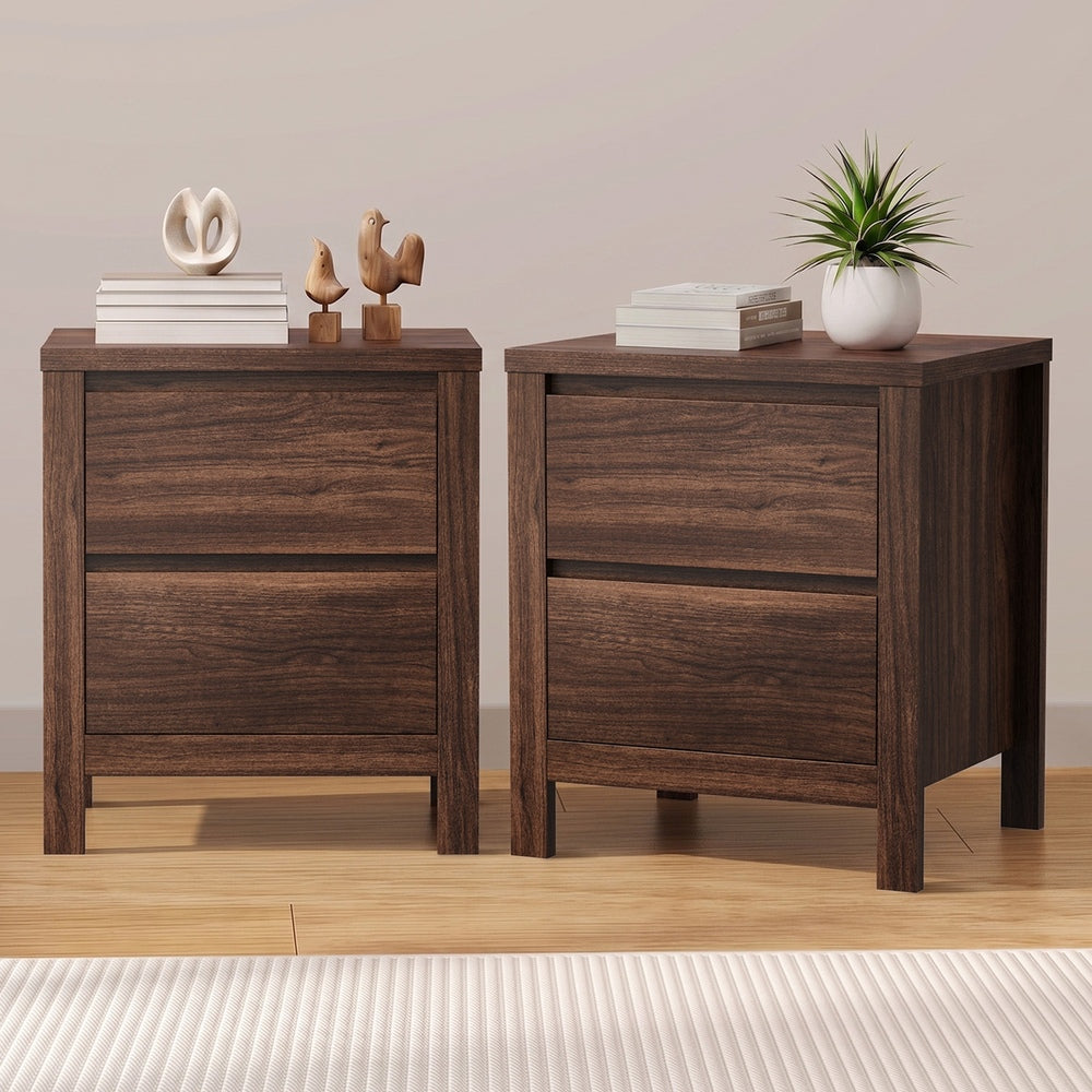 Walnut bedside table 48x39x55cm, view 9