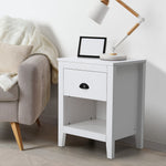 2x Bedside Table Nightstand Vintage