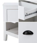 2x Bedside Table Nightstand Vintage