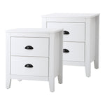 2x Bedside Table Nightstand Vintage
