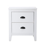 2x Bedside Table Nightstand Vintage