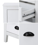 2x Bedside Table Nightstand Vintage