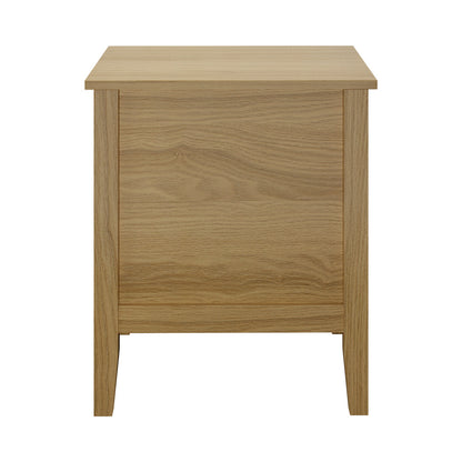 2 Drawer Nightstand Gold Handle Natural | HomeAndLiving - 6