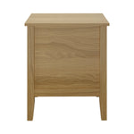 2 Drawer Nightstand Gold Handle Natural | HomeAndLiving