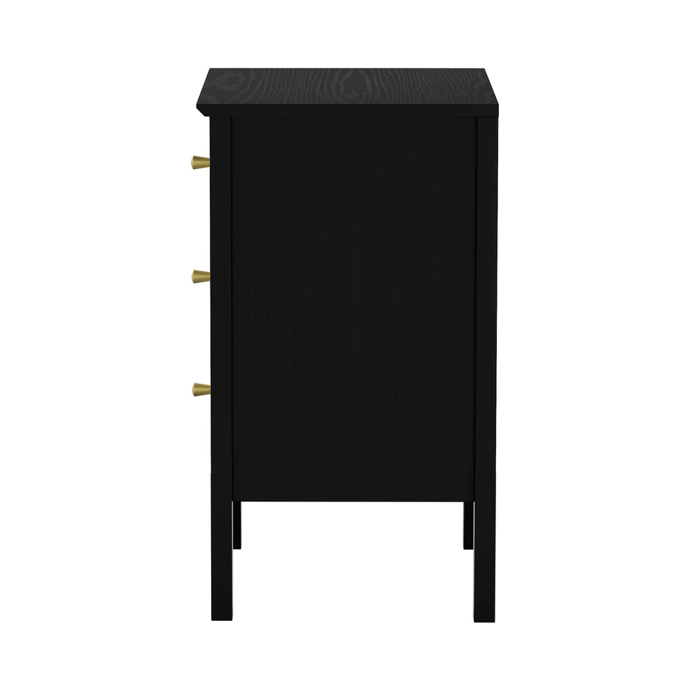 Bedside Tables Set of 2 Side End Nightstand Walnut