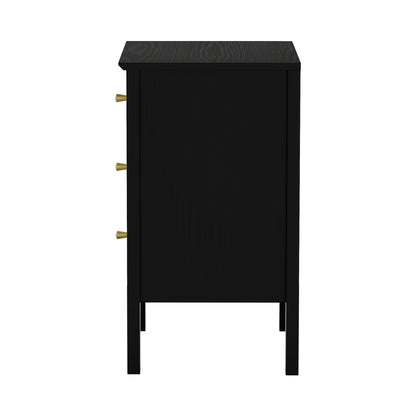 Bedside Tables Set of 2 Side End Nightstand Walnut