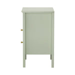 Bedside Table Nightstand 2 Drawer Storage Cabinet Bedroom Green