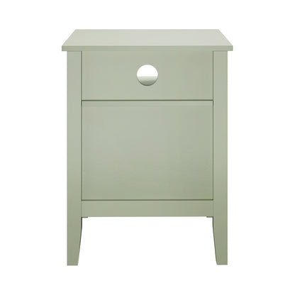 Bedside Table Nightstand 2 Drawer Storage Cabinet Bedroom Green