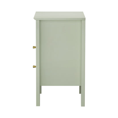 2x Bedside Table Nightstand 2 Drawers Bedroom Cabinet