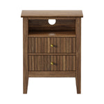 Bedside Table Nightstand 2 Drawer Storage Cabinet Bedroom White