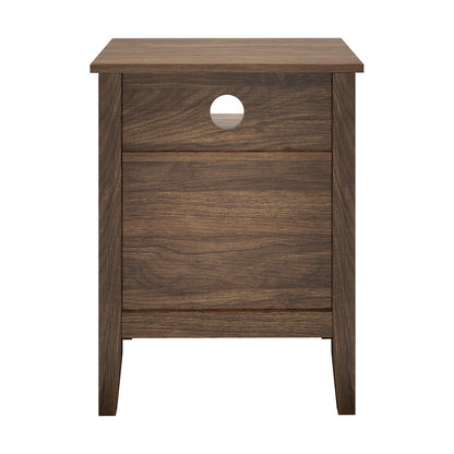 Bedside Table Nightstand 2 Drawer Storage Cabinet Bedroom White
