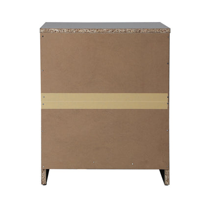 Bedside Table Nightstand 2 Drawers Natural
