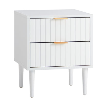 Bedside Tables Set of 2 Nightstand White