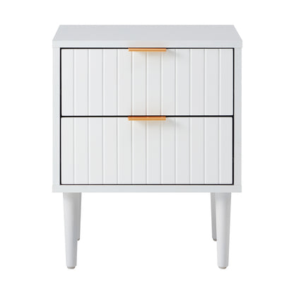 Bedside Tables Set of 2 Nightstand White