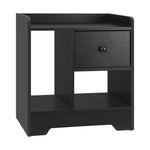 Modern Nightstand with Drawer and Storage for Home Bedroom