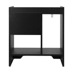 Modern Nightstand with Drawer and Storage for Home Bedroom