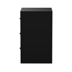 1& 2x Bedside Tables 3 Drawer Nightstands Bedroom Storage Cabinets Black