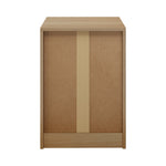 Bedside Table With 3 Drawers Bedroom Nightstand Storage Cabinet Natural/Walnut