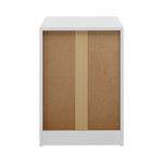 Set of 2 Bedside Table With 3 Drawers Bedroom Nightstand Storage Cabinet Natural/White/Walnut Wood