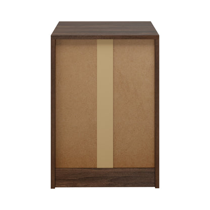 Set of 2 Bedside Table With 3 Drawers Bedroom Nightstand Storage Cabinet Natural/White/Walnut Wood